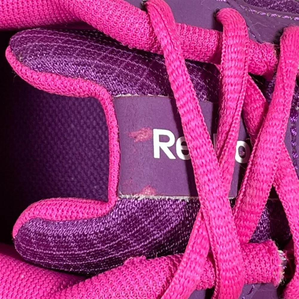 Reebok Yourflex Youth Girl's Size 5.5 Shoes Purple Pink Trainers Sneakers